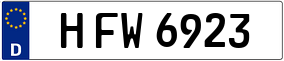 Trailer License Plate